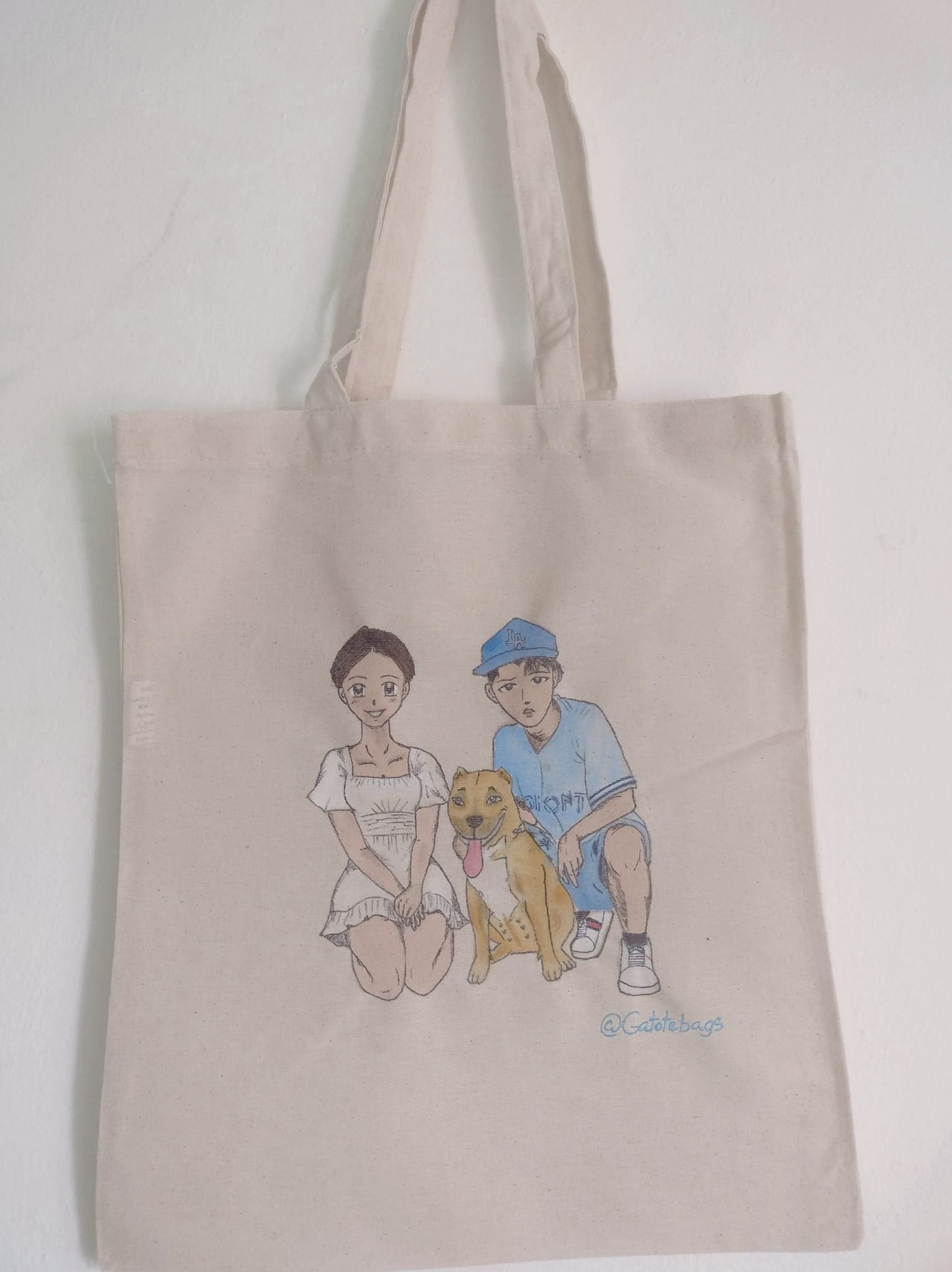 Totebag personalizada de una pareja