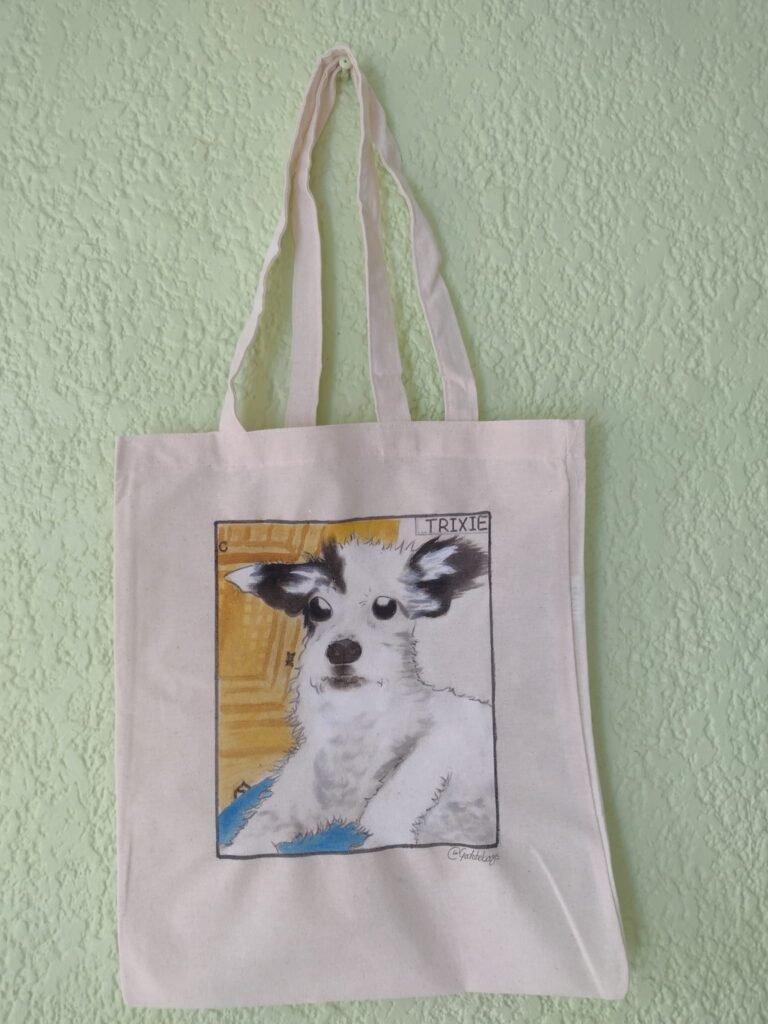 Bolsa de Manta ilustrada con tu mascota