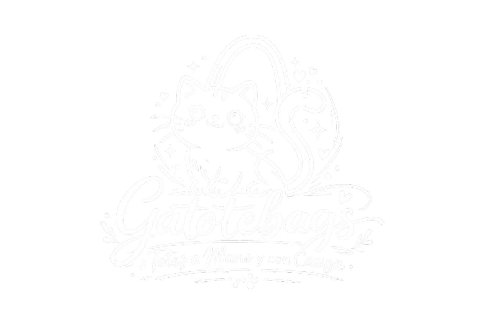 Logo Gatotebags Blanco